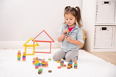 Tickit Houten Figuren super set regenboog