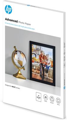 HP Advanced fotopapier ft A4, 250 g, pak van 25 vel, glanzend HP Advanced fotopapier ft A4, 250 g, pak van 25 vel, glanzend