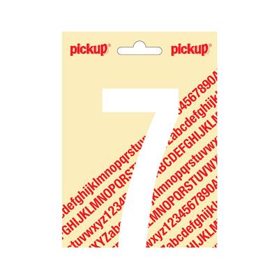 Plakcijfer Nobel 120mm wit 7 Pickup - Pickup