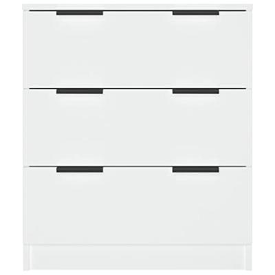 Dressoir 60x30x70 cm bewerkt hout wit