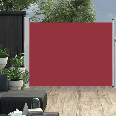 Tuinscherm uittrekbaar 140x500 cm rood
