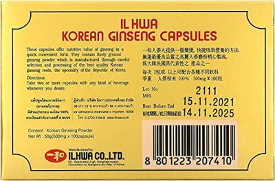 Korean ginseng capsule 100 Capsules