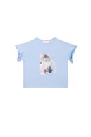 Someone Zomer t-shirt meisjes - blauw - becca - thumbnail