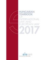 Hungarian Yearbook of International Law and European Law - eBook (9789462748347) - thumbnail