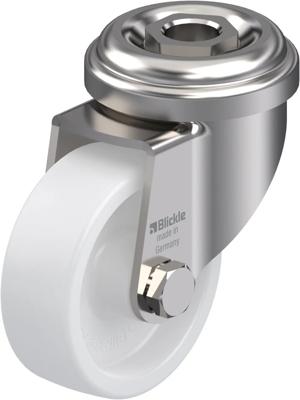 Blickle LRXA-PO 50G Zwenkwiel Wieldiameter: 50 mm Draagvermogen (max.): 75 kg 1 stuk(s)