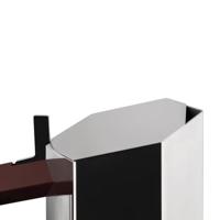 ALESSI - Menhir - Percolator 3kops Burgundy inductie - thumbnail