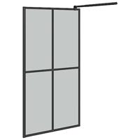 Inloopdouchescherm 100x195 cm donker gehard glas - thumbnail
