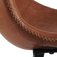 Bendt Barkruk 'Novi' PU, kleur Bruin - thumbnail