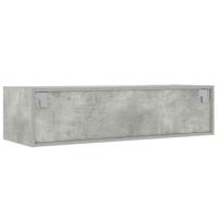 Tv-meubel met LED-verlichting 100X35,5x25 cm betongrijs - thumbnail