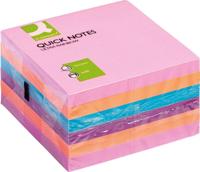 Q-CONNECT Quick Notes, ft 76 x 76 mm, 80 vel, pak van 6 blokken in 4 verschillende kleuren - thumbnail