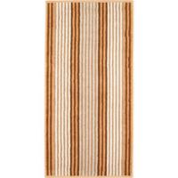 Cawö Cawo Delight Streifen Handdoek 50x100 caramel - thumbnail