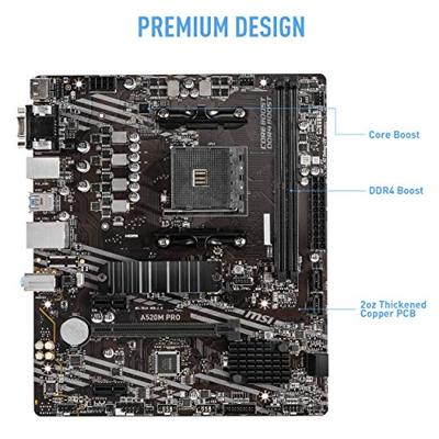 Moederbord AMD MSI A520M PRO Moederbord AMD MSI A520M PRO
