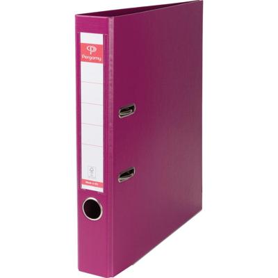Pergamy ordner, voor ft A4, volledig uit PP, rug van 5 cm, paars Pergamy ordner, voor ft A4, volledig uit PP, rug van 5 cm, paars