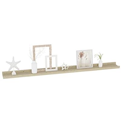 VidaXL Wandschappen 4 st 100x9x3 cm sonoma eikenkleurig VidaXL Wandschappen 4 st 100x9x3 cm sonoma eikenkleurig