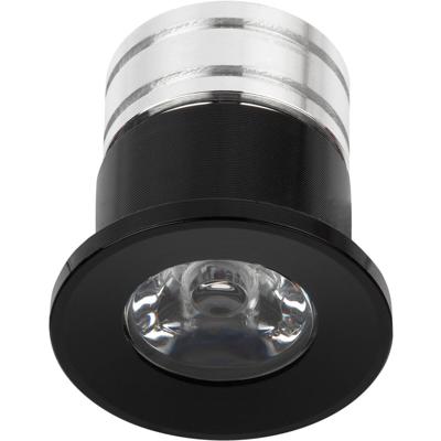 LED Veranda Spot Verlichting - Velvalux - 3W - Warm Wit 3000K - Inbouw - Rond - Mat Zwart - Aluminium - Ø31mm