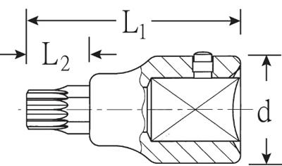 Stahlwille 59X M14 05060014 3/4 (20 mm) Schroevendraaierdop M14 3/4 (20 mm)