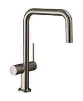 Hansgrohe Talis M54 ééngreeps keukenmengkraan U 220 met stopkraan voor vaatwasser, rvs look - thumbnail