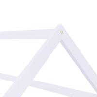 Kinderbedframe massief grenenhout wit 80x160 cm - thumbnail