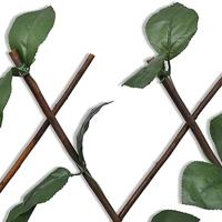 VidaXL Tuinlatwerk 5 st met kunstbladeren 180x90 cm wilg - thumbnail