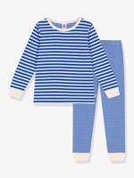 Pyjama kind in tube PETIT BATEAU blauw - thumbnail