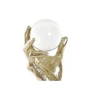 Decoratieve figuren DKD Home Decor Zwart Gouden Hand 13,5 x 13,5 x 36 cm - thumbnail