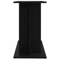 Aquariumstandaard 80x35x60 cm bewerkt hout zwart - thumbnail