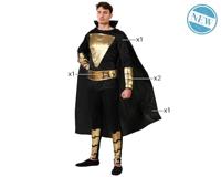 Kostuums voor Volwassenen Zwart Stripheld Maat XS/S - thumbnail