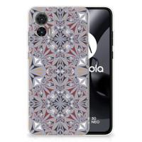 Motorola Edge 30 Neo | TPU | Siliconen hoesje | Flower Tiles - thumbnail