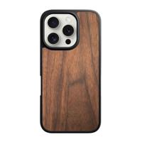 Woodcessories Bumper hoesje hout MagSafe iPhone 16 Pro Max - Walnut - thumbnail