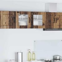 Keukenkast met plank Oudhout 80 x 31 x 40 cm Bewerkt hout - thumbnail