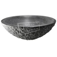 Wiesbaden Raw waskom rond hamerslag 42x14 cm hardsteen gezoet - thumbnail