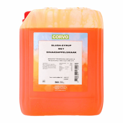 Corvo slush siroop sinaasappel (5 liter)