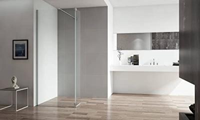 Saqu Modulo inloopdouche met zijwand incl. antikalk 80x30x210cm chroom