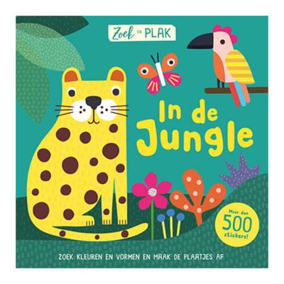 Lantaarn Publishers Zoek en plak - in de jungle stickerboek