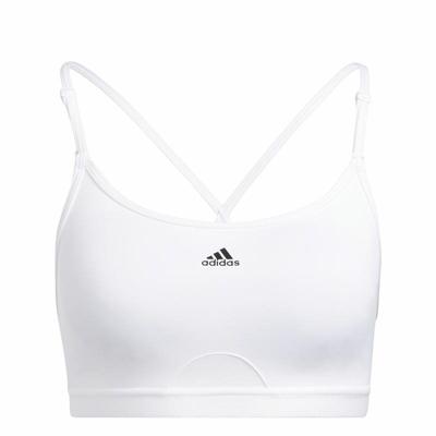 Sportbeha Adidas Aeroreact Ls P Wit - Maat: M