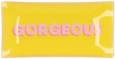 Daan Kromhout Design tegeltje glas gorgeous 20x10cm