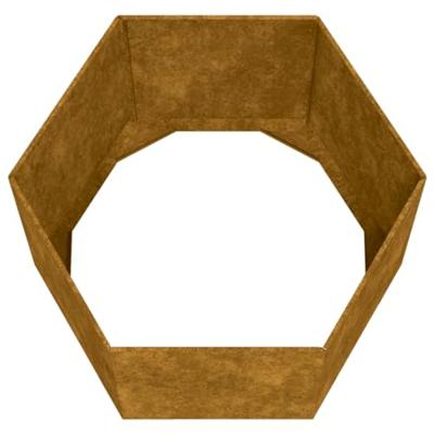 VidaXL Plantenbak roestig 60x60x45 cm cortenstaal