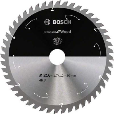 Bosch Accessories Bosch Power Tools 2608837723 Hardmetaal-cirkelzaagblad 216 x 30 mm Aantal tanden: 48 1 stuk(s)