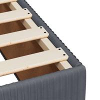 Bedframe zonder matras 200x200 cm fluweel donkergrijs - thumbnail