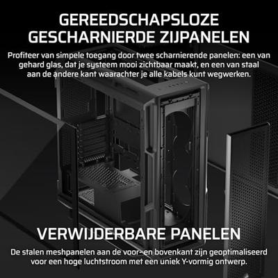 Corsair 5000T Midi-tower PC-behuizing Zwart