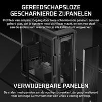 PC-behuizing - CORSAIR - 5000T-serie - Mid-Tower - Zwart - thumbnail