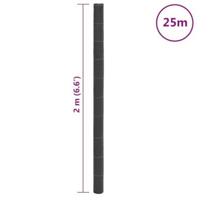 Worteldoek 2x25 m polypropeen zwart - thumbnail
