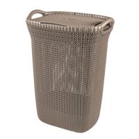Curver Knit wasbox 57 liter bruin - thumbnail