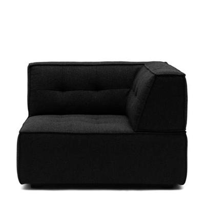 Rivièra Maison Modulaire Bank 'Brandon' Corner, Bouclé, kleur Black Swan