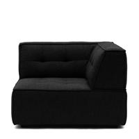 Rivièra Maison Modulaire Bank 'Brandon' Corner, Bouclé, kleur Black Swan - thumbnail