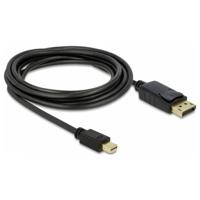 Delock 82699 Kabel Mini DisplayPort 1.2 male > DisplayPort male 4K 60 Hz 3,0 m - thumbnail