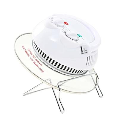 VidaXL Halogeen heteluchtoven met uitbreidingsring 800 w 10 l