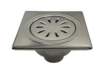 Doucheput BWS RVS 150x150mm Onderuitlaat - thumbnail