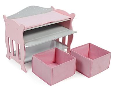 Poppencommode met opbergruimte - Puntos Grijs