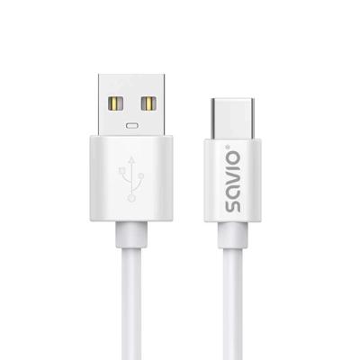 USB-kabel 2 m USB 2.0, USB A - USB C Wit SAVIO CL-168